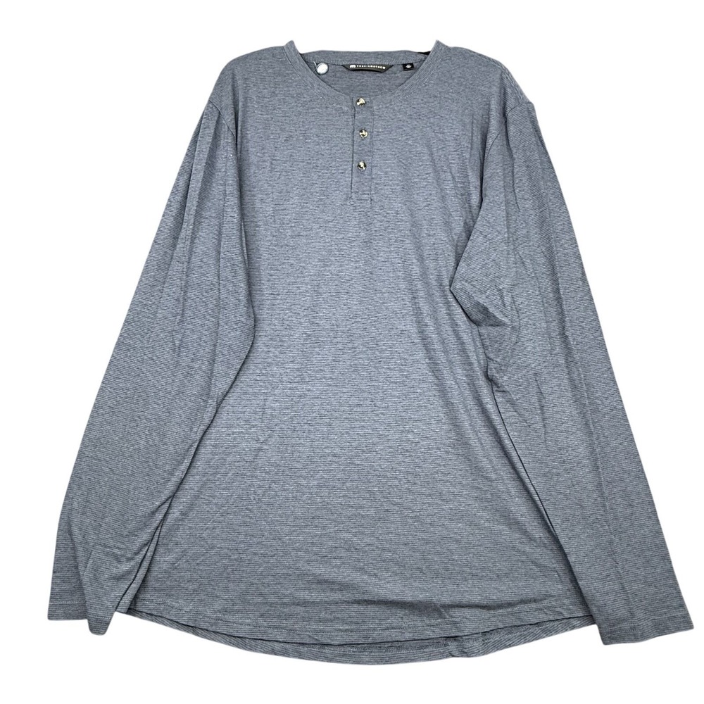 Travis Mathew Long Sleeve Tee Mens XXL Blue Long Sleeve Cotton Casual Crewneck